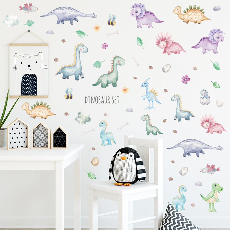 Dinosaur Small Animal Stickers Children'S Room Stickers Early Education Classroom Wall Decor