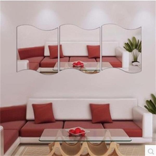 High Quality Design Decorative Wall Mirror Silver Acrylic Sticker for Home Decoration