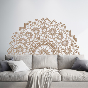 mandala decorative drawing stencils carving adhesive pvc wall decor Meditation room diy wall sticker