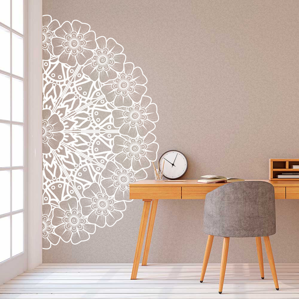 Japanese Style home decoration mandala wall sticker stickers Art pattern Meditation room diy decor wall sticker