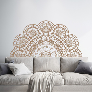 3d home decoration mandala wall sticker Carving stencils stickers Beauty salon Living Room decoration diy decor