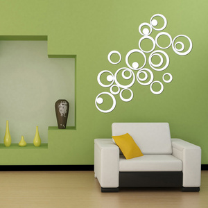 Preciser Mirror Wall Decal 3D Acrylic DIY Stickers