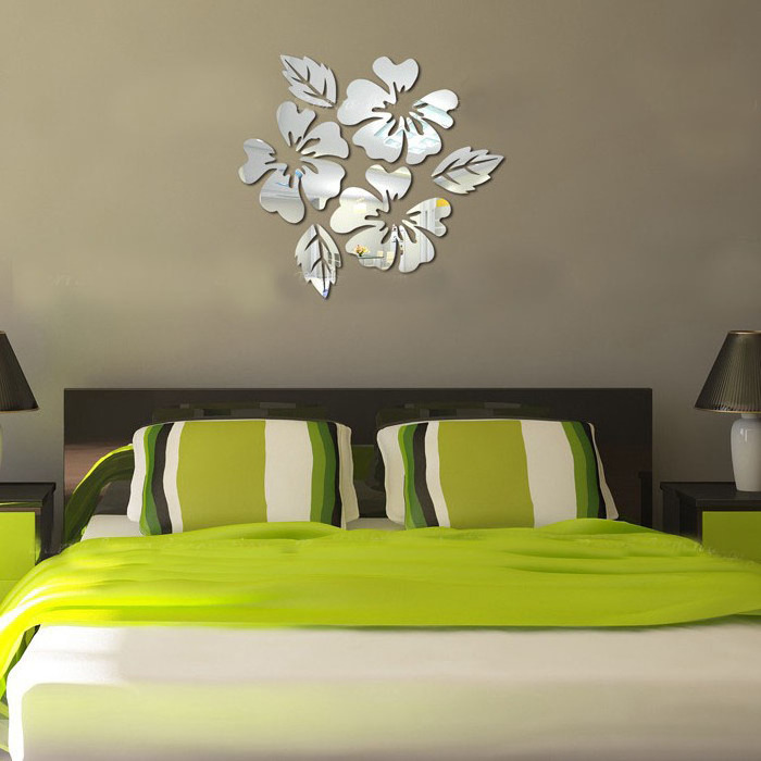 Preciser Flower Design Wall Stickers Home Decal