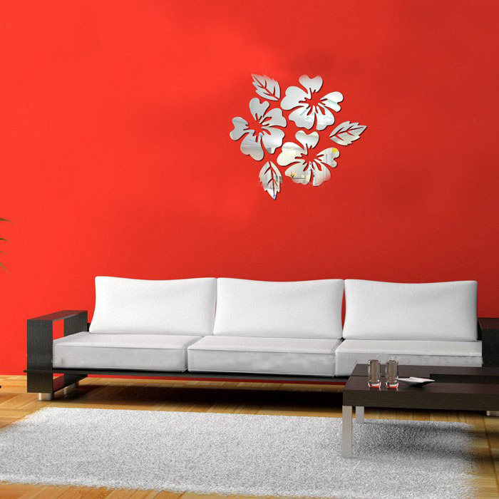 Preciser Flower Design Wall Stickers Home Decal