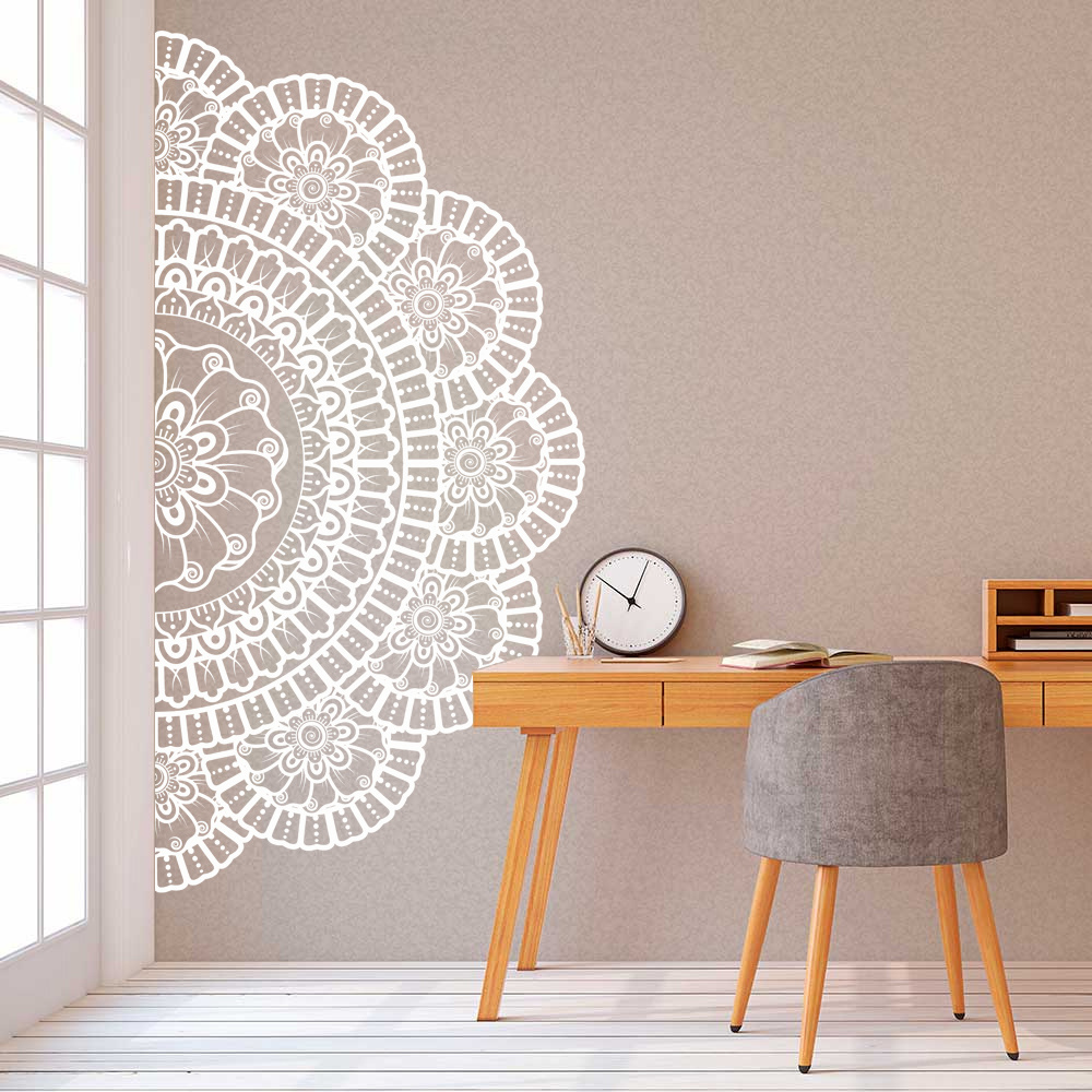 3d home decoration mandala wall sticker Carving stencils stickers Beauty salon Living Room decoration diy decor