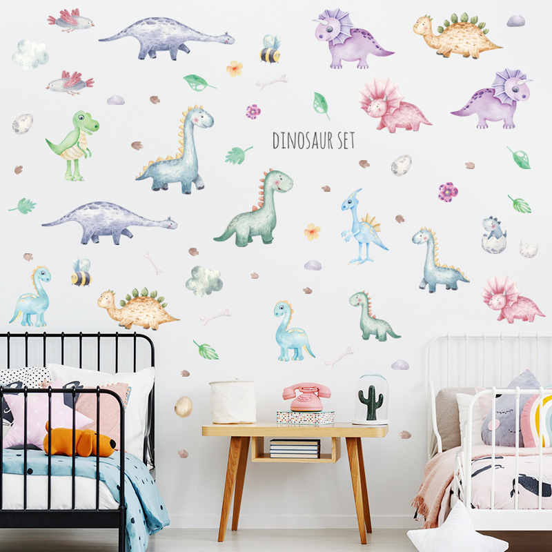 Dinosaur Small Animal Stickers Children'S Room Stickers Early Education Classroom Wall Decor