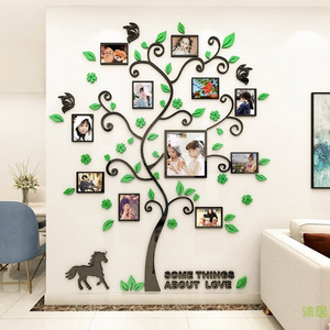 Factory Wholesale High Quality 3D Adhesive Photo Frame Tree Wall Stickers For Office