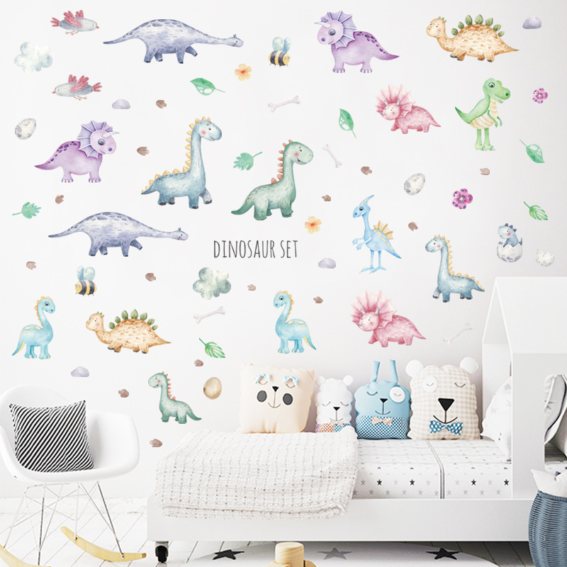 Dinosaur Small Animal Stickers Children'S Room Stickers Early Education Classroom Wall Decor