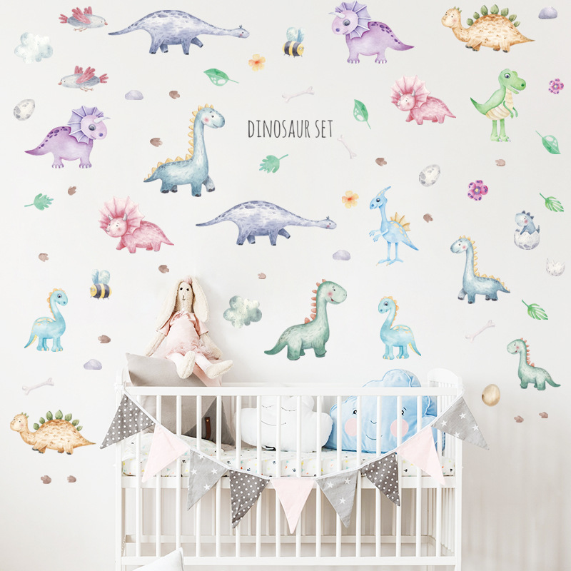 Dinosaur Small Animal Stickers Children'S Room Stickers Early Education Classroom Wall Decor