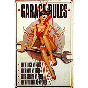 Preciser Vintage Beer Retro Embossed Customized Pin up girls Metal Posters Tin Signs