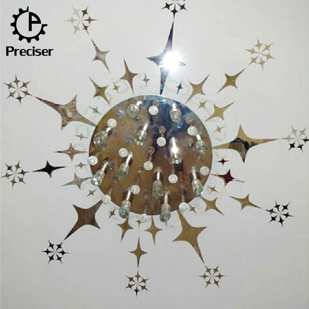 Preciser Acrylic Mirror Crystal 3d Stars Wall Stickers For Kids Room