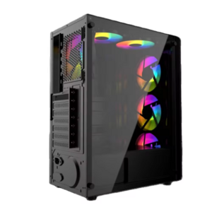 2024 Mini ATX Desktop Computer PC Gaming Case Good Price Tempered Glass Cabinet Mid Tower Plastic Material Used Stock