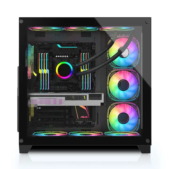 New Arrival Computer Case ATX/MATX PC Gaming Case Transparent Cabinet CPU GPU Server Chassis For Desktop With Tempered Glass