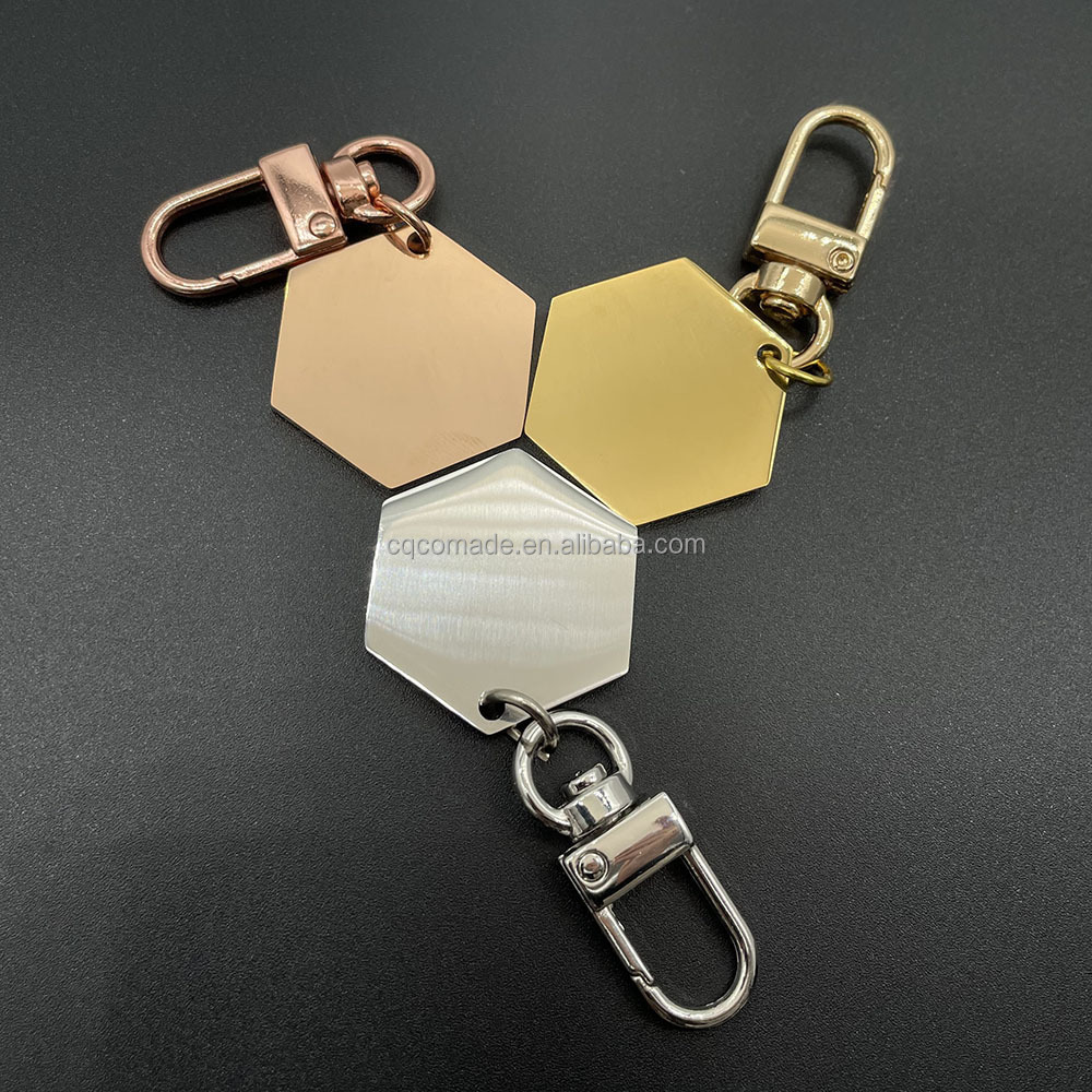 Laser engraving blanks stainless steel keychain holder blanks for personalized engraving