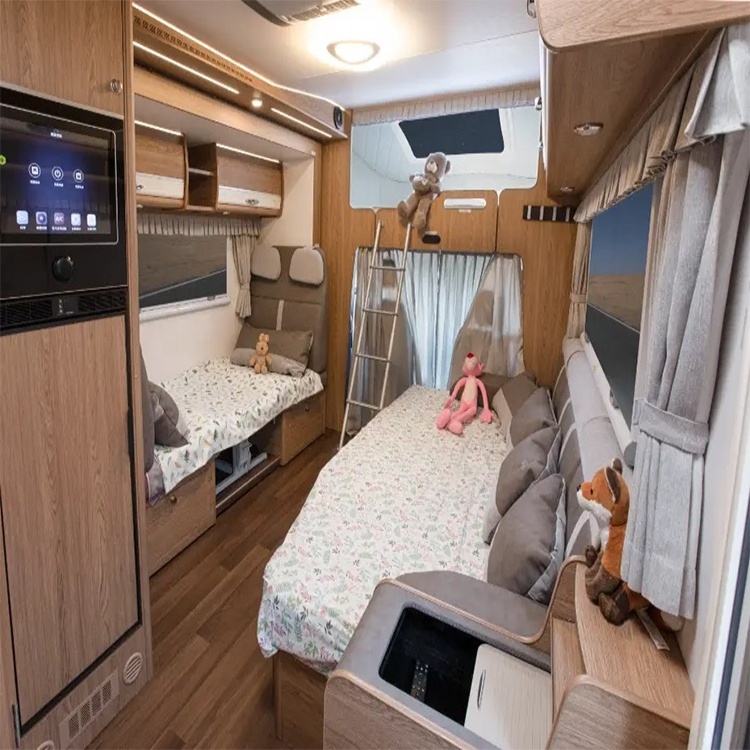 rv for sale Golden Crown Bingo CX500 RV Caravan Camper Truck With TV Sofa Beds Kitchen Bathroom and Shower  rvs campers