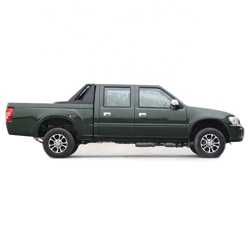 Low price china isuzu stock gasoline pickup trucks 4x2 long wheel base mini cargo truck T17 double cabs pickup in stock for sale