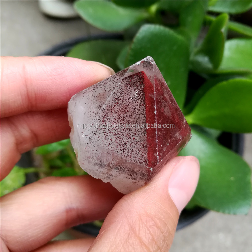 wholesale natural rock red phantom quartz crystal points