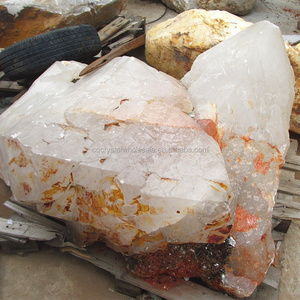 large clear rock crystal rough stones