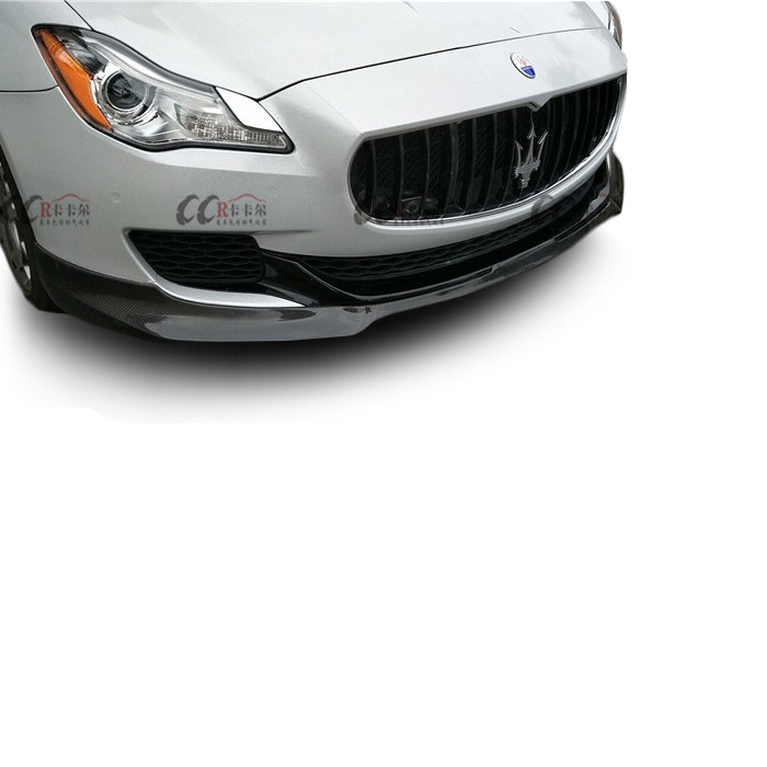 Beautiful carbon fiber LP style body kit for Maserati Quattroporte 2013-2015 front spoiler rear spoiler and side skirts