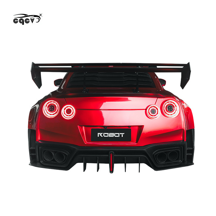 robot style coolest wide body kit for Nissan GTR35/gtr front bumper fender side skirt rear bumper for GTR35/gtr