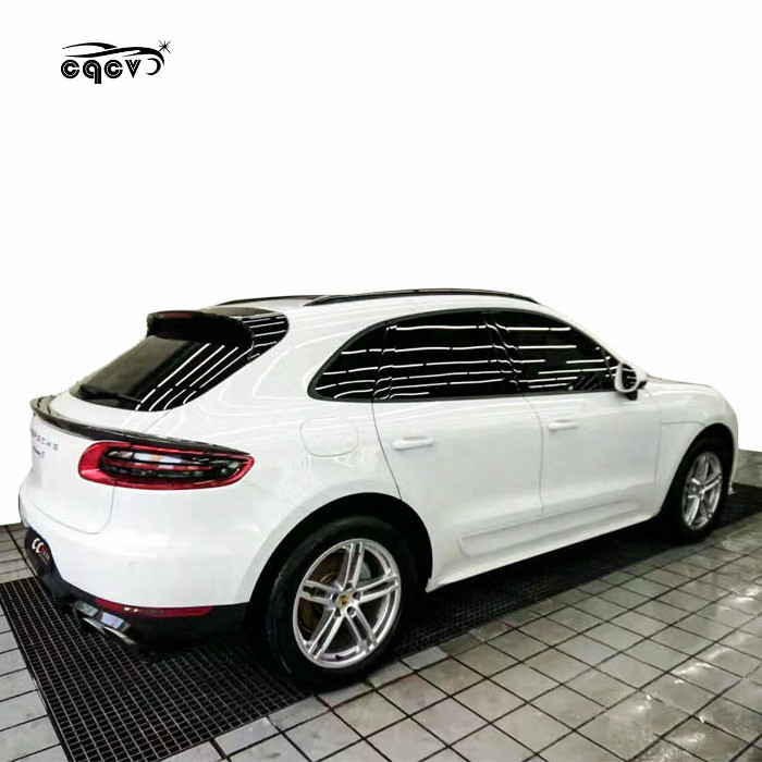 Perfect fitment turbo front bumper and TH style body kit for Porsche Macan front lip side skirts rear bumper wing spoiler