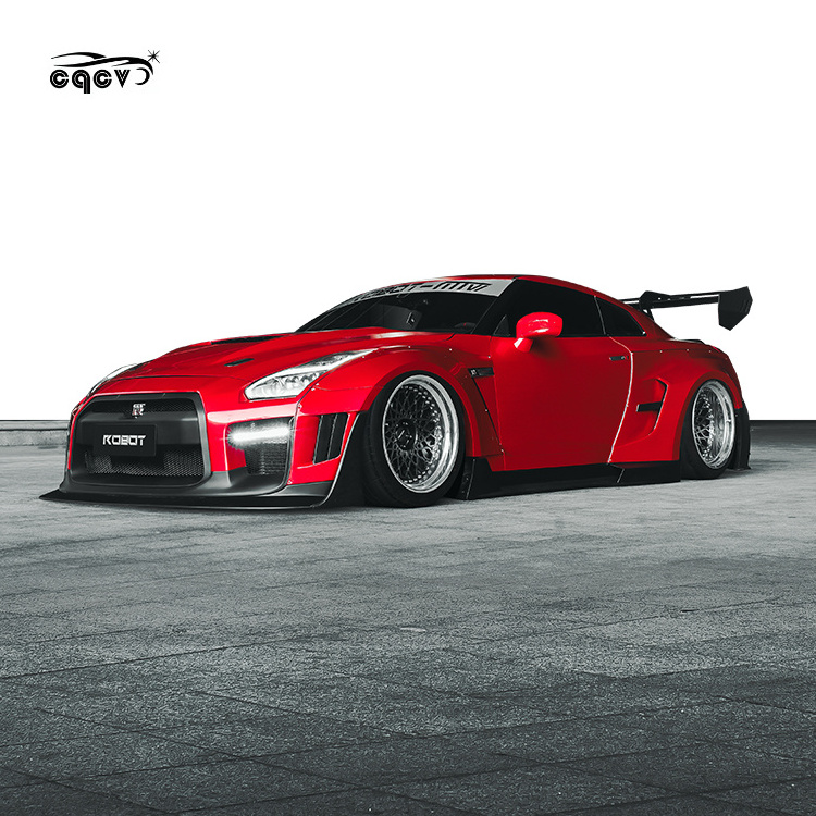 robot style coolest wide body kit for Nissan GTR35/gtr front bumper fender side skirt rear bumper for GTR35/gtr