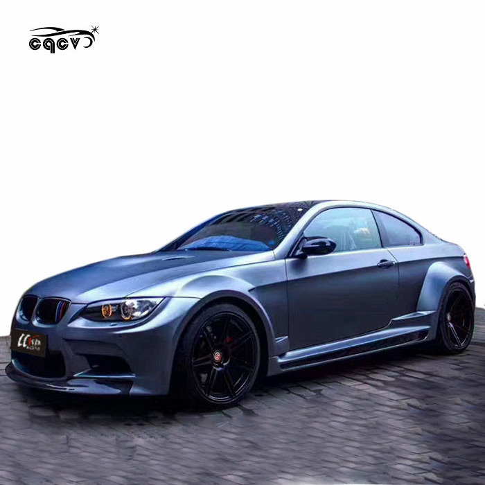 V style wide body kit for BMW 3 series M3 E90 E92 E93 front bumper rear bumper side skirts wide fender  hood and wing spoiler