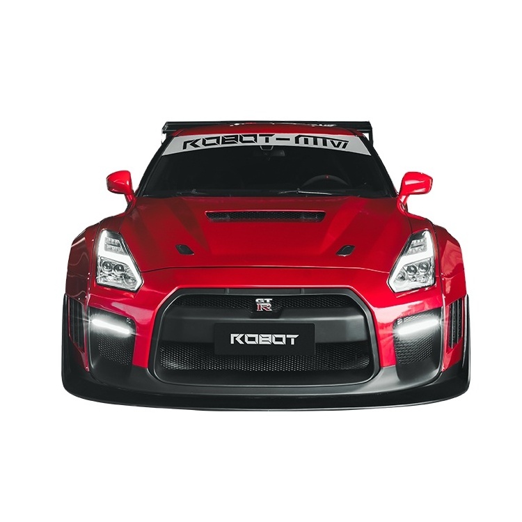 robot style coolest wide body kit for Nissan GTR35/gtr front bumper fender side skirt rear bumper for GTR35/gtr