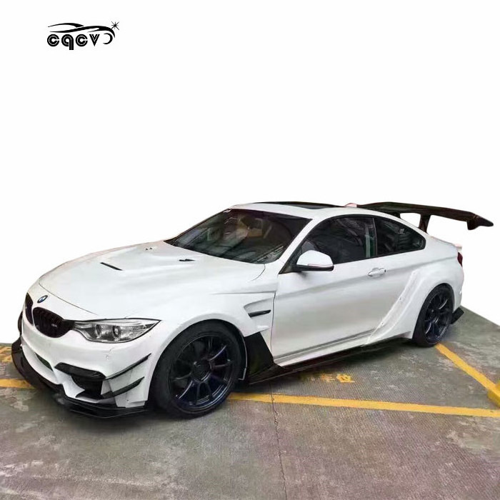 CQCV style wider body kit for BMW 4 series f32  front bumper rear bumper side skirts for BMW F32 wider flare