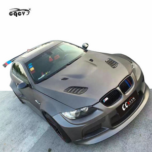 V style wide body kit for BMW 3 series M3 E90 E92 E93 front bumper rear bumper side skirts wide fender  hood and wing spoiler