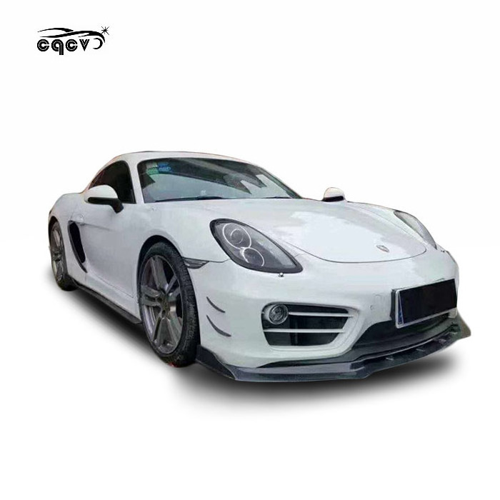 Carbon fiber body kit for Porsche cayman/boxster 981 front spoiler side skirts rear diffuser for porsche caymen/boxster 981