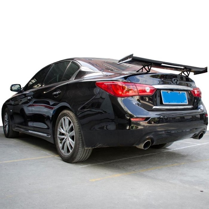 2015-2017 carbon fiber body kit for Infiniti Q50L CMST style front lip rear diffuser side skirts and trunk spoiler hood bonnet