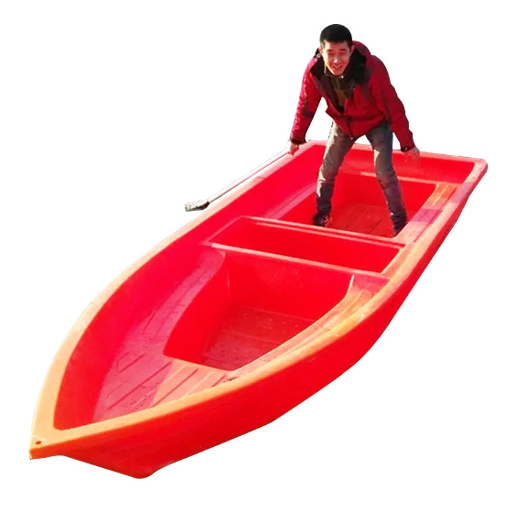 Plastic boat double-decker fishing boat single-double boat widened and thickened double-layer