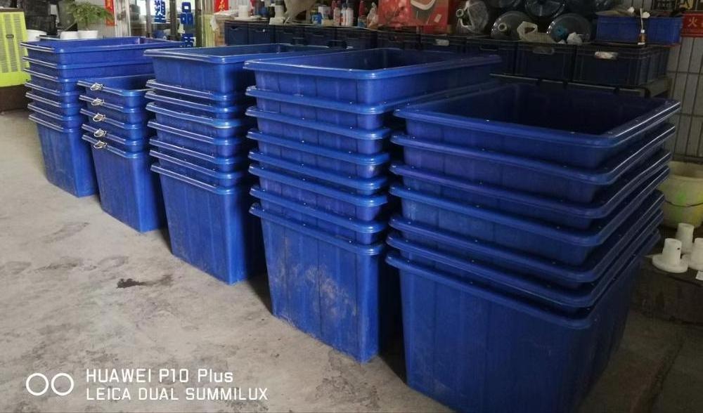 200L Polyethylene open top rectangular water tank/plastic grow bed/fish tub for aquaculture