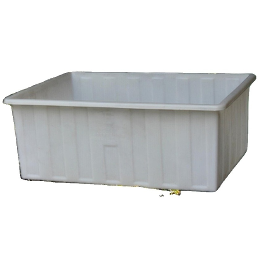 New design 500L plastic fish tubs grow bed aquaponics plastic troughs for hydroponics