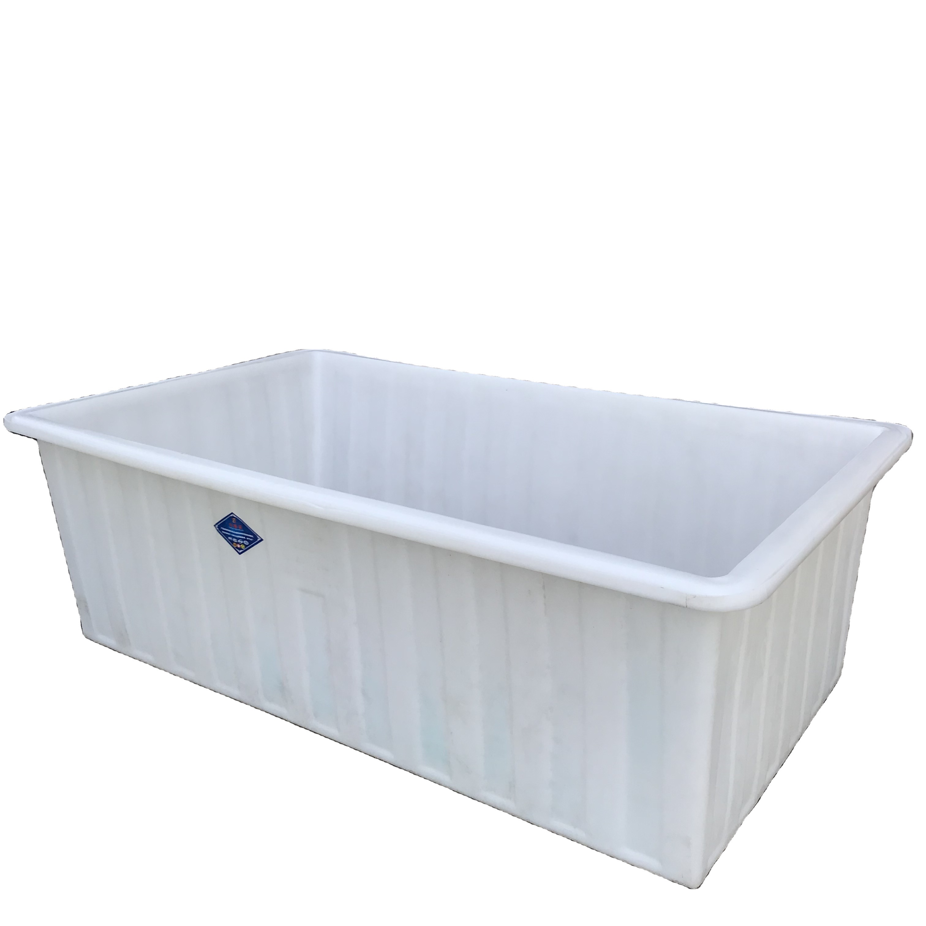 New design 500L plastic fish tubs grow bed aquaponics plastic troughs for hydroponics