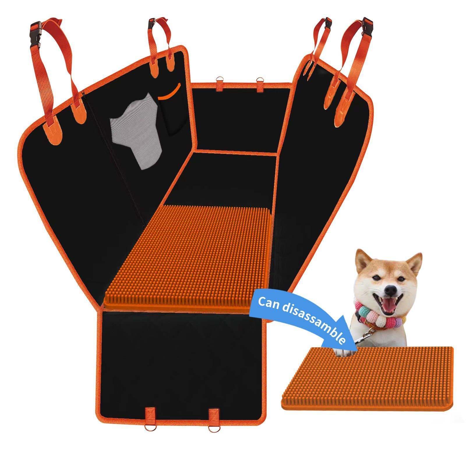 New waterproof detachable dog rear mat Removable Sniff pet rear seat cover Hammocks protect against SUV and truck dirt scraping