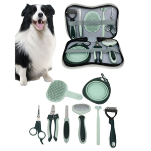 8 In 1 pet grooming products kit  with Storage bag   Cat Dog Grooming Tool Kit   Bag Pet Dog Brush Set Kit  pet supplies