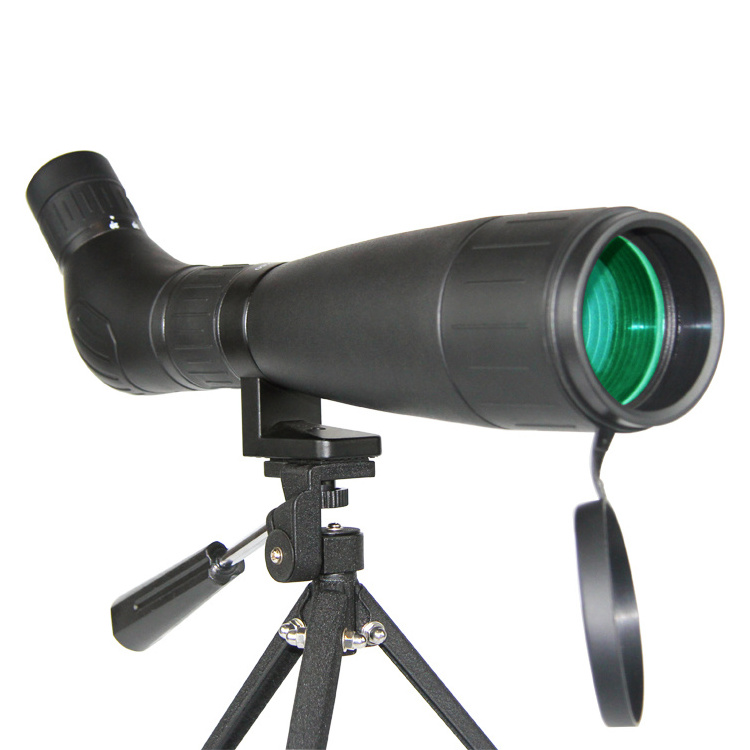 20-60X 60mm HD resolution spotting scope with Tripod monocular telescope for BK7 Prism