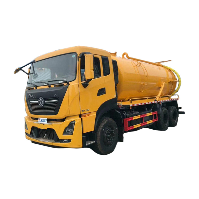 Used Chinese sewage suction vacuum truck 6x4 18 cbm EURO2/3/4/ 5/6 septic tank sewage suction truck deposit shipment