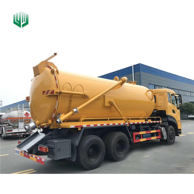 Used Chinese sewage suction vacuum truck 6x4 18 cbm EURO2/3/4/ 5/6 septic tank sewage suction truck deposit shipment