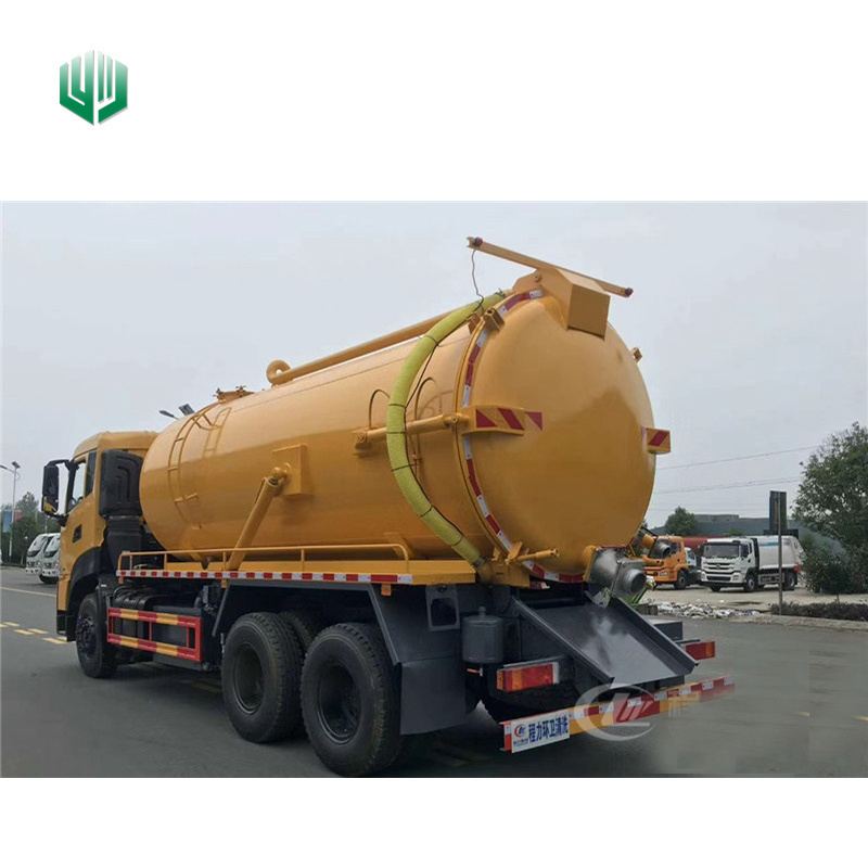 Used Chinese sewage suction vacuum truck 6x4 18 cbm EURO2/3/4/ 5/6 septic tank sewage suction truck deposit shipment