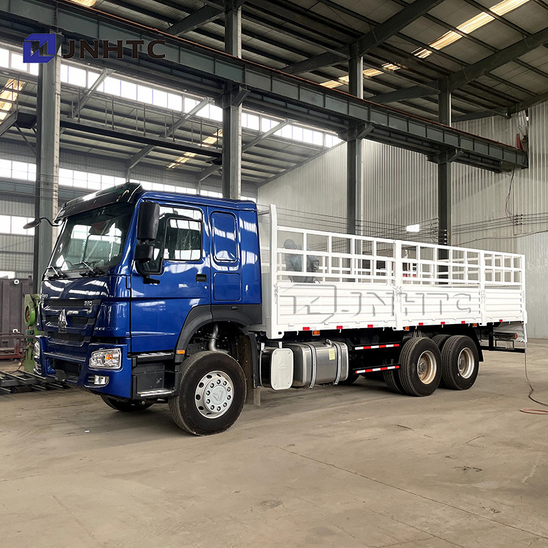 sinotruck truck price used howo Fence cargo truck 6X4 heavy duty 380hp stake cargo lorry transportation truck Deposit shipment