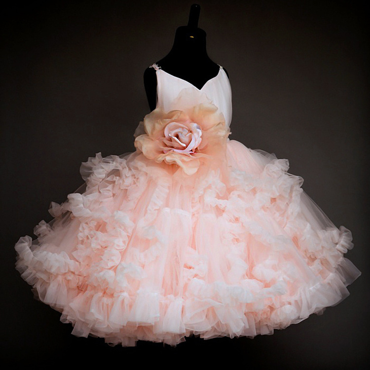 Flower Girl Dress Wedding Party Kids Tutu Birthday Princess Dress Layered Tutu Cake Dress for Formal Occasions Prom Ball gown