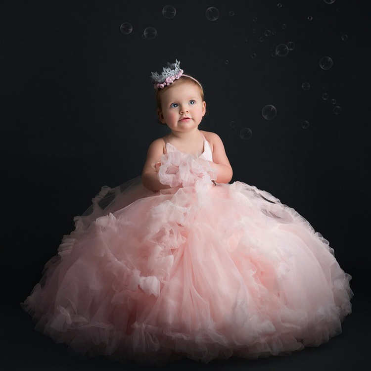 Flower Girl Dress Wedding Party Kids Tutu Birthday Princess Dress Layered Tutu Cake Dress for Formal Occasions Prom Ball gown