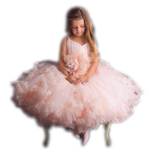 Flower Girl Dress Wedding Party Kids Tutu Birthday Princess Dress Layered Tutu Cake Dress for Formal Occasions Prom Ball gown