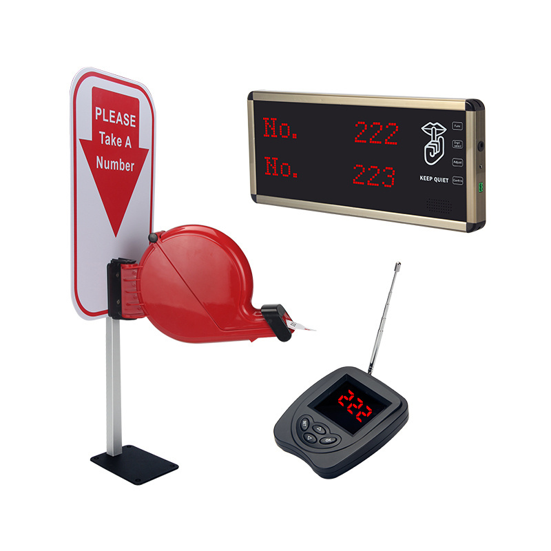 fast food restaurant take a number guest paging system for queuing wireless calling system ticket dispenser