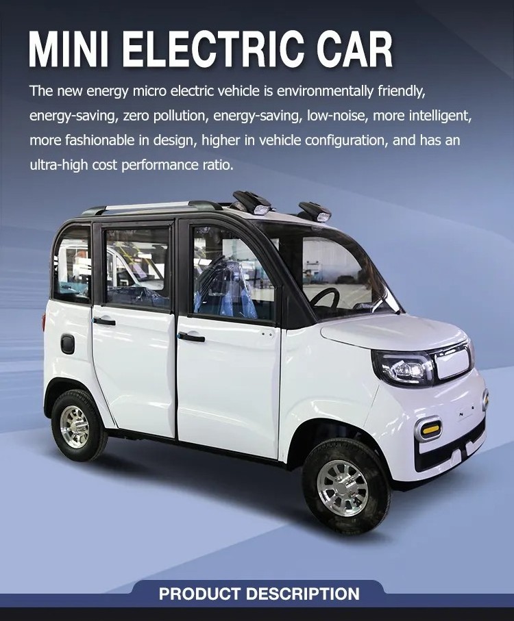 1000w Adults Small Household Good Look Mini Four Seats Electric Chinese New Energy Vehicle Electric Car Mini Electric Small Car