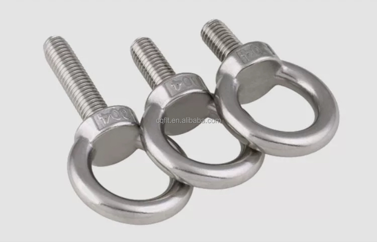 Eye bolt with nut DIN580 582 stainless steel eye bolt