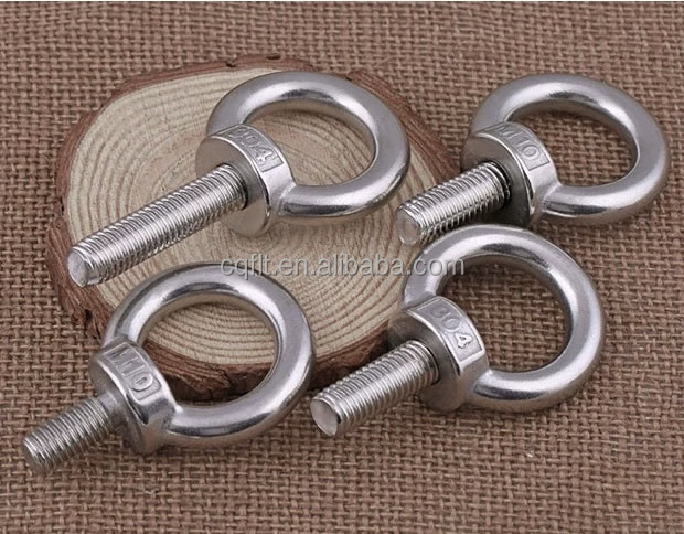 Eye bolt with nut DIN580 582 stainless steel eye bolt